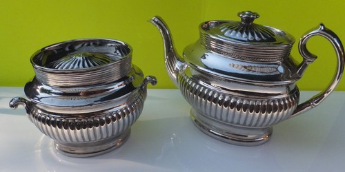 Versilberte teekanne dose - versilberte,