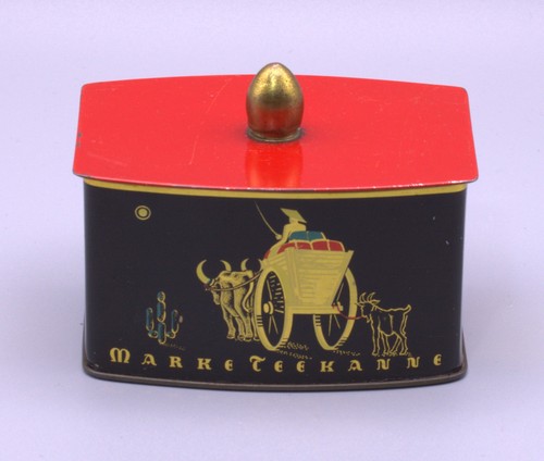Vintage werbe blechdose - werbe,
