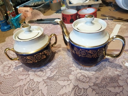 Vintage kobaltblaue porzellan - kobaltblaue,